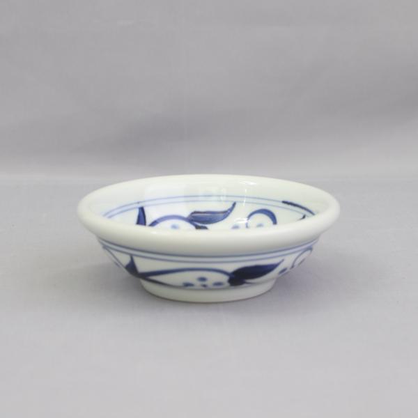 愛媛県指定無形文化財　伝統工芸品　砥部焼 千山窯 玉ぶち鉢（小）三ッ紋唐草　※砥部焼 11,000円...