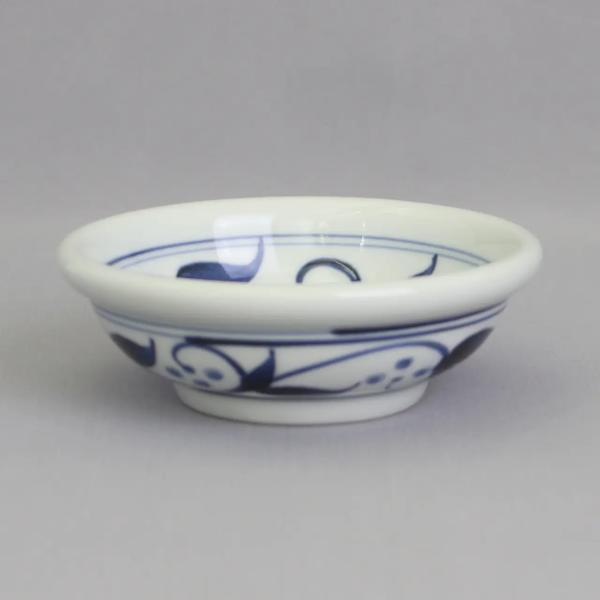 愛媛県指定無形文化財　伝統工芸品　砥部焼 千山窯 玉ぶち鉢（中）三ッ紋唐草　※砥部焼 11,000円...