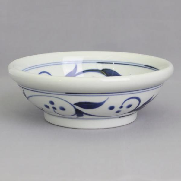 愛媛県指定無形文化財　伝統工芸品　砥部焼 千山窯 玉ぶち鉢（大）三ッ紋唐草　※砥部焼 11,000円...