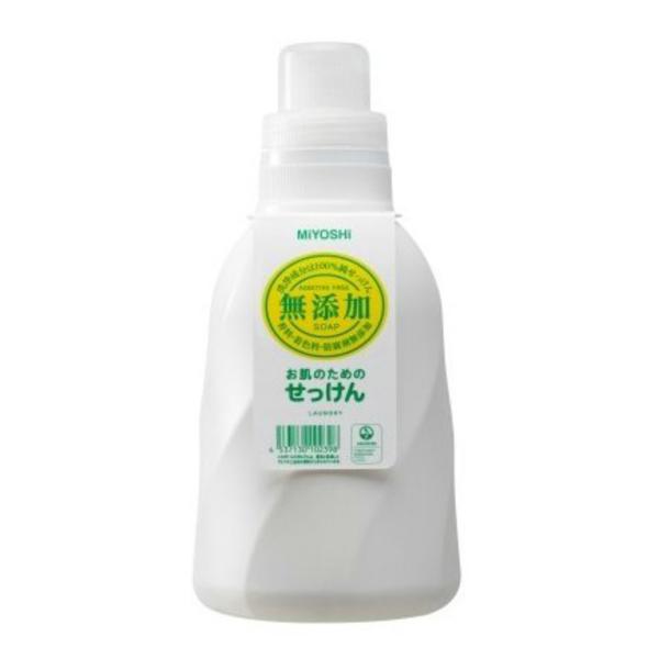 ミヨシ石鹸 無添加 お肌のための洗濯用液体せっけん ボトル 1100ml