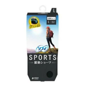 ユニ・チャーム ソフィ SPORTS ショーツ L ブラック｜himejiryutsuu