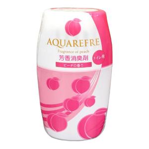 新アクアリフレトイレ用芳香消臭剤ピーチ400ML  ( 芳香剤・日用品・消臭剤 )｜himejiryutsuu