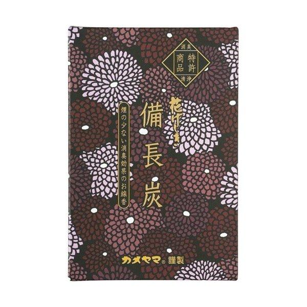 カメヤマ 花げしき 備長炭 徳用大型240g ( 煙の少ない仏事用お線香 ) 長さ:約13.5cm