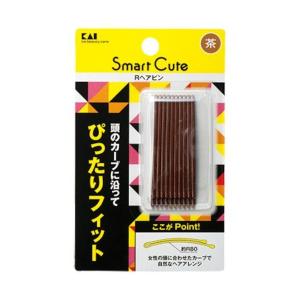 4901601282122 【240個入】 SC 強力アレンジピンS（茶）【キャンセル不可】 貝印 Smart Cute 強力アレンジピンS (茶) メール便 [M便 1/1] 実用的