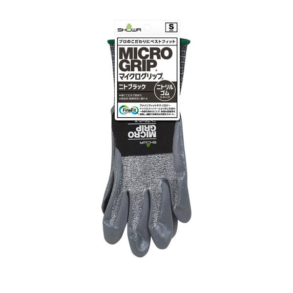 ショーワグローブ #374 マイクログリップ ニトブラック S 1組  作業用手袋