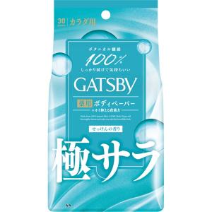 マンダム ギャツビー 薬用 ボディペーパー 極サラ フレッシュシャボン カラダ用 徳用タイプ 30枚入