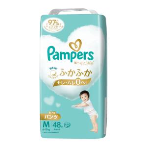 P&G パンパース 肌へのいちばん M パンツ スーパージャンボ 48枚入 男女共用 こども用紙おむつ