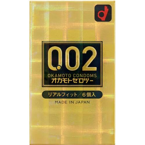 薄さ均一 オカモトゼロツー リアルフィット 6個入(コンドーム)