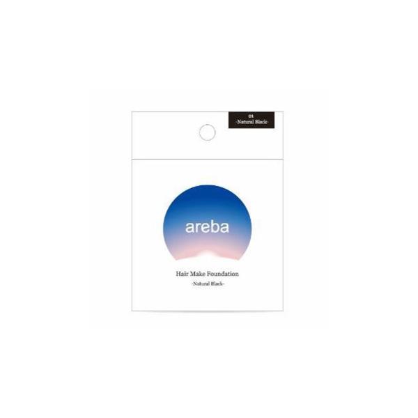 ビタットジャパン areba ヘアメイク ファンデーション NBK ナチュラルブラック 14g 1個...