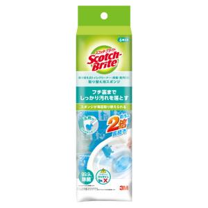 3M スコッチ・ブライト 取り替え式 トイレクリーナー T-557-6RF EX 除菌・防汚EX 取り替え用スポンジ 6個入