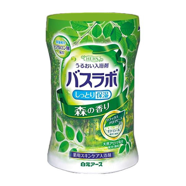 白元アース HERS バスラボ ボトル 森の香り 薬用スキンケア入浴剤 540g