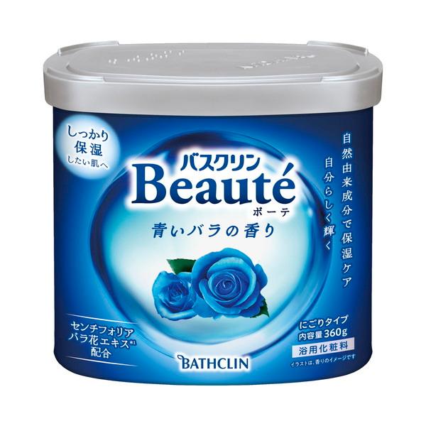 【送料無料・まとめ買い×3個セット】バスクリン ボーテ 青いバラの香り 入浴剤 360g
