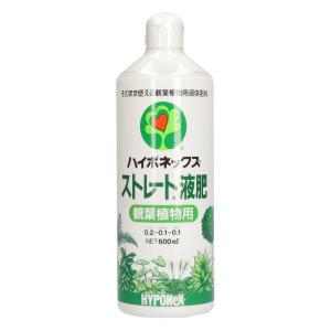 (まとめ買い×5個セット)ハイポネックス ストレート液肥 観葉植物用 600mL 液体肥料 (送料無料)