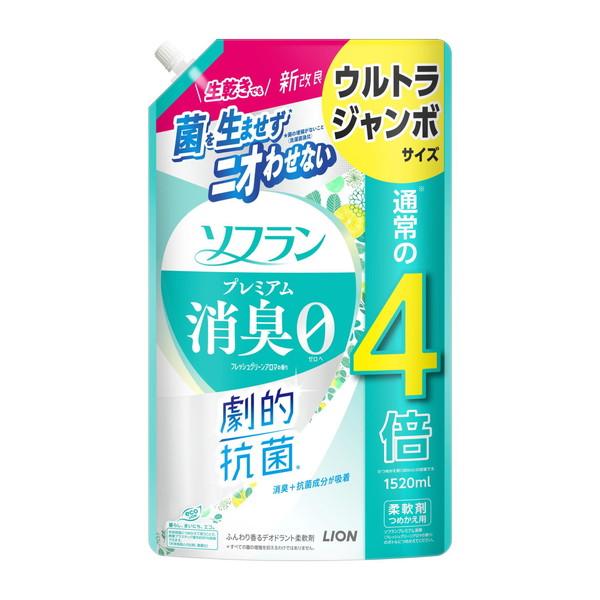 【送料無料・まとめ買い×6個セット】ライオン ソフラン プレミアム消臭 フレッシュグリーンアロマの香...