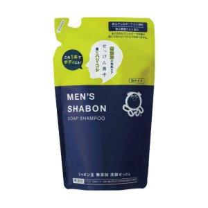 (まとめ買い×10個セット)シャボン玉石けん メンズ シャボンソープ シャンプー つめかえ 420ml (送料無料)