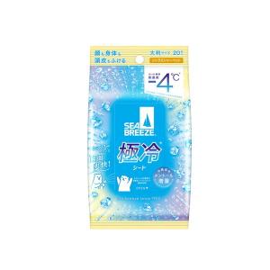 (送料無料・まとめ買い×36個セット)シーブリーズ アイスシャワーシート シトラスシャーベット 大判サイズ 20枚入 ボディシート ファイントゥデイ