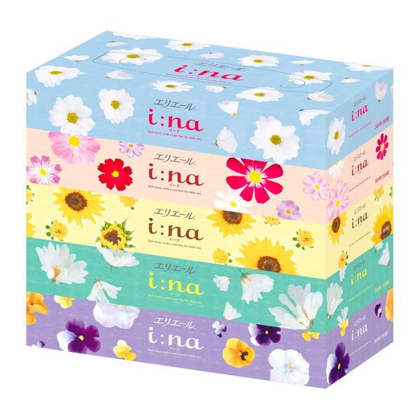 【お一人様1個限り特価】欠品 大王製紙 エリエール イーナティッシュ150W×5箱パック ティッシュ...