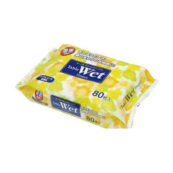 【お一人様1個限り特価】ライフ堂 重曹配合テーブルウェット 80枚入