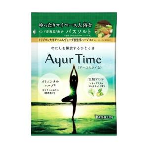 【お一人様1個限り特価】バスクリン アーユルタイム レモングラス&ベルガモットの香り 40g バスソルト｜himejiryutsuu