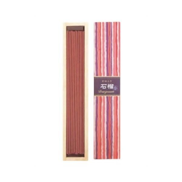 【お一人様1個限り特価】 日本香堂 かゆらぎ 石榴(ざくろ) 40本入 香立付 燃焼時間:約25分 ...