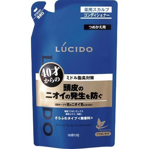 【送料無料・まとめ買い】マンダム ルシード 薬用ヘア&amp;スカルプコンディショナー つめかえ用 380g...