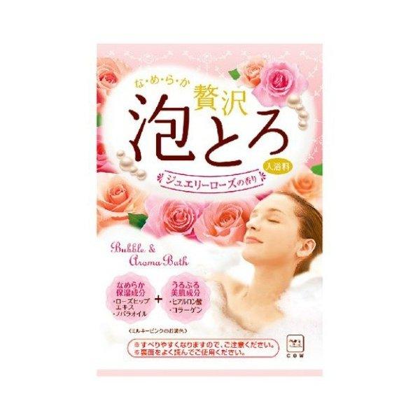 【送料無料・まとめ買い】お湯物語 ぜいたく泡とろ 入浴料 ジュエリーローズの香り 1包・30g ( ...