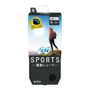 【送料無料・まとめ買い×3個セット】ユニ・チャーム ソフィ SPORTS ショーツ M ブラック｜himejiryutsuu