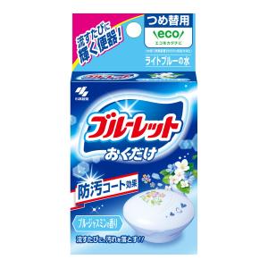 【送料無料・まとめ買い×3個セット】小林製薬 ブルーレット おくだけ つめ替用 ブルージャスミンの香り 25ML トイレ用洗剤｜himejiryutsuu