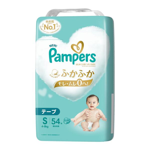 【送料無料・まとめ買い×3個セット】P&amp;G パンパース はじめての肌へのいちばん S テープ スーパ...