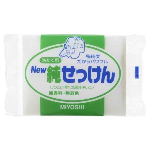 【送料無料・まとめ買い×5点セット】ミヨシ石鹸 ミヨシ NEW 純せっけん 190g サイズは大きめ...