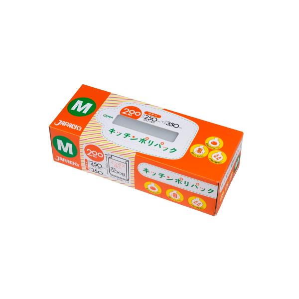 【送料無料・まとめ買い×5個セット】ジャパックス SSB12 キッチン ポリパック Mサイズ 200...