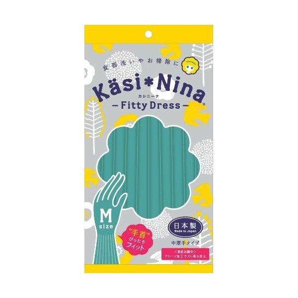 【送料無料・まとめ買い×5個セット】オカモト カシニーナ フィッティドレス ミントグリーン M 家事...