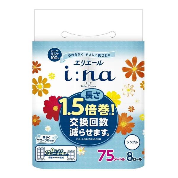 【送料無料・まとめ買い×5個セット】大王製紙 エリエール i:na イーナ トイレットティシュー 1...