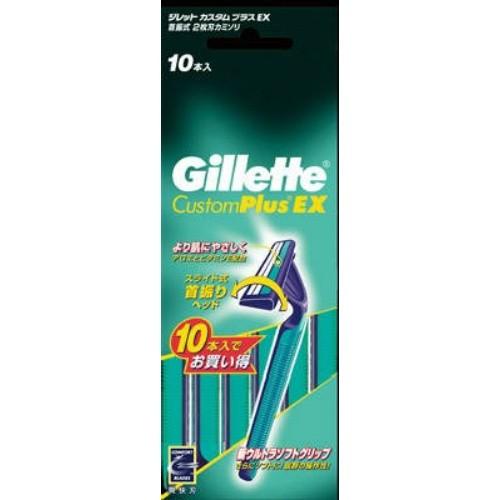 (まとめ買い×5点セット)P&amp;G ジレット カスタムプラスEX 首振式 10本入 新ソフトウルトラグ...