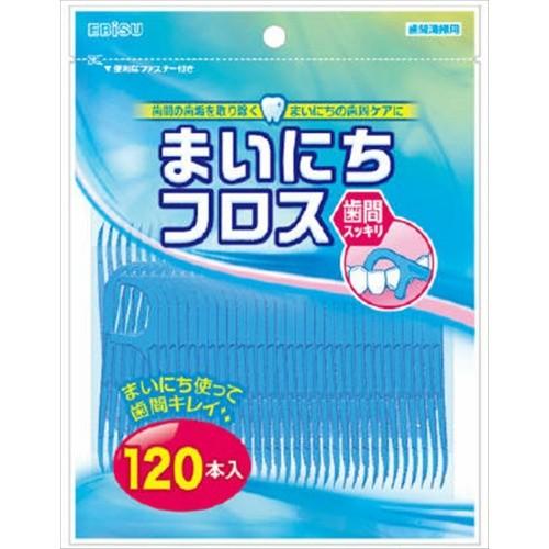 【送料無料】【エビス】【フロス】まいにちフロス 120本入【120本】×10点セット ★まとめ買い特...