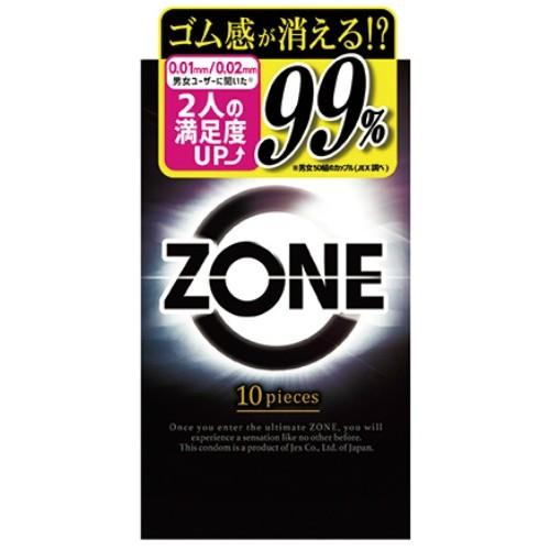 【送料無料・まとめ買い×10個セット】ジェクス コンドーム ZONE ゾーン 10個入