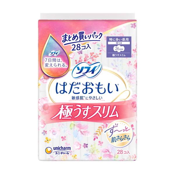【送料無料・まとめ買い×12個セット】ユニ・チャーム ソフィ はだおもい 極うすスリム 260 羽つ...