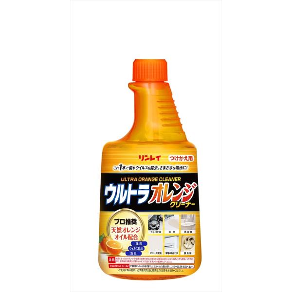 【送料無料・まとめ買い×12個セット】リンレイ ウルトラオレンジクリーナー つけかえ用 700ml