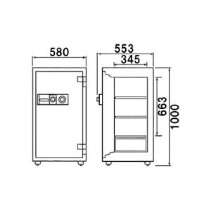 金庫診断士のいる専門店- D100 ダイヤル式...の詳細画像1