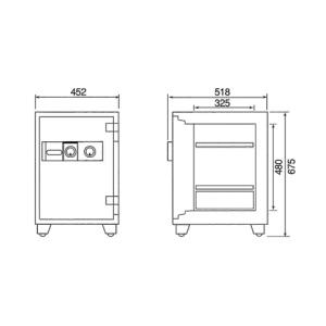 金庫診断士のいる専門店- DW68-DX 家庭...の詳細画像1