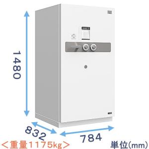 金庫診断士のいる専門店- GAC-28C 防盗金庫 ICカードロック式 日本製「破壊攻撃から守る 防犯対策」事務所用金庫 盗難防止