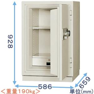 日本アイ・エス・ケイ 金庫 テンキー式 プッシュボタン 耐火金庫 内容