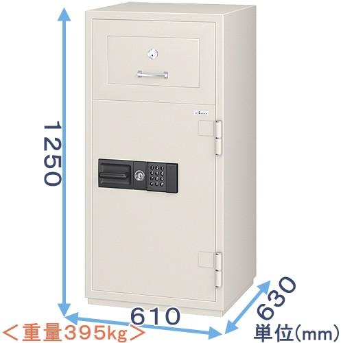 金庫診断士のいる専門店- PSG-125EV 投入式耐火金庫 テンキー式 強化型「破壊・こじ開けに強...