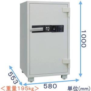 耐火金庫 PC耐火金庫 両開き テンキー式 H1300mm