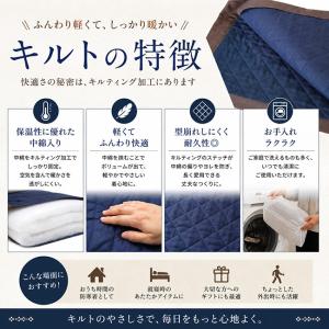 はんてん 袖なし 日本製 手紡ぎ風遠州織 綿入...の詳細画像1