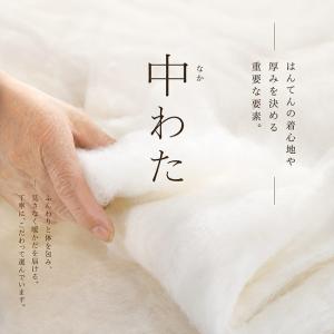 はんてん 袖なし 日本製 手紡ぎ風遠州織 綿入...の詳細画像2