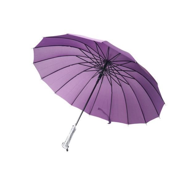 【ひめか】和傘 日傘 蛇の目風 晴雨兼用傘 ロング 番傘　紫