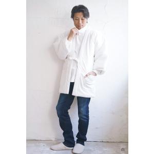 メンズ シャツ 長袖 宇迦 児島デニム ダンガリーシャツスタンドカラー