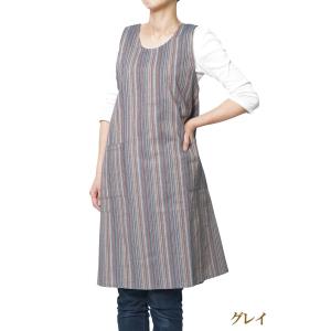 エプロン ロング しじら織り 日本製 1250...の詳細画像4