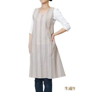 エプロン ロング しじら織り 日本製 1250...の詳細画像5